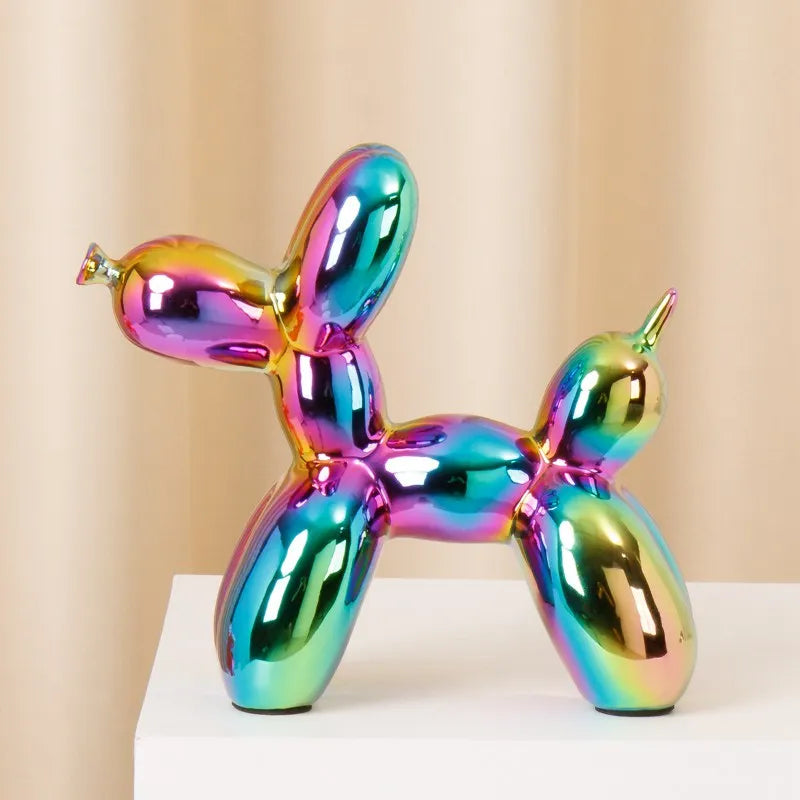 DecorBites™ Ceramic Balloon Dog Statue Handmade Sculpture Modern Living Room Decor