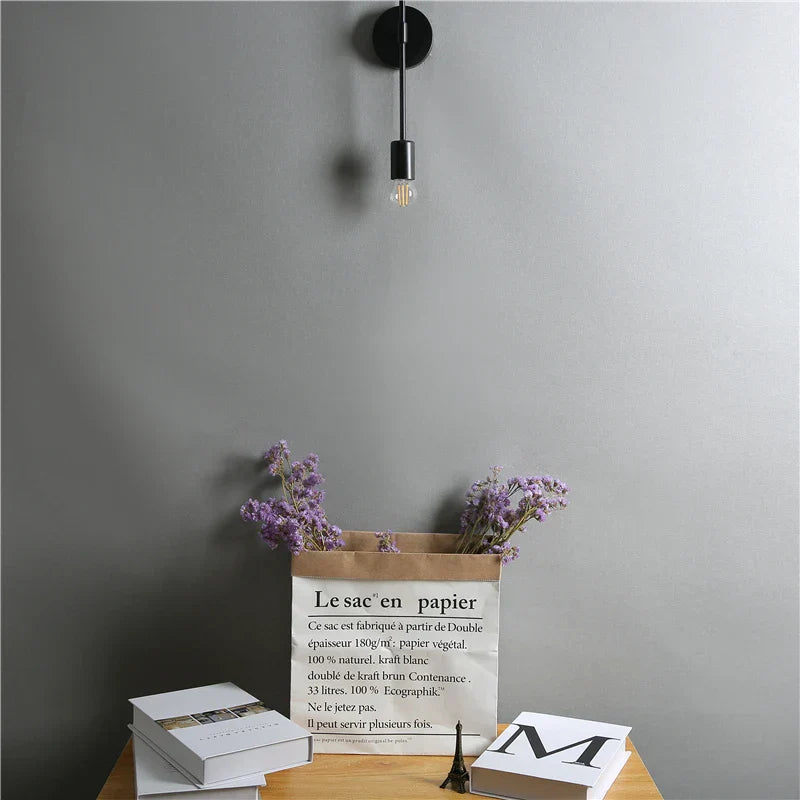 Lámpara de pared LED DecorBites™: Iluminación moderna de dos brazos E27 para dormitorio, mesita de noche, espejo de baño, tocador.