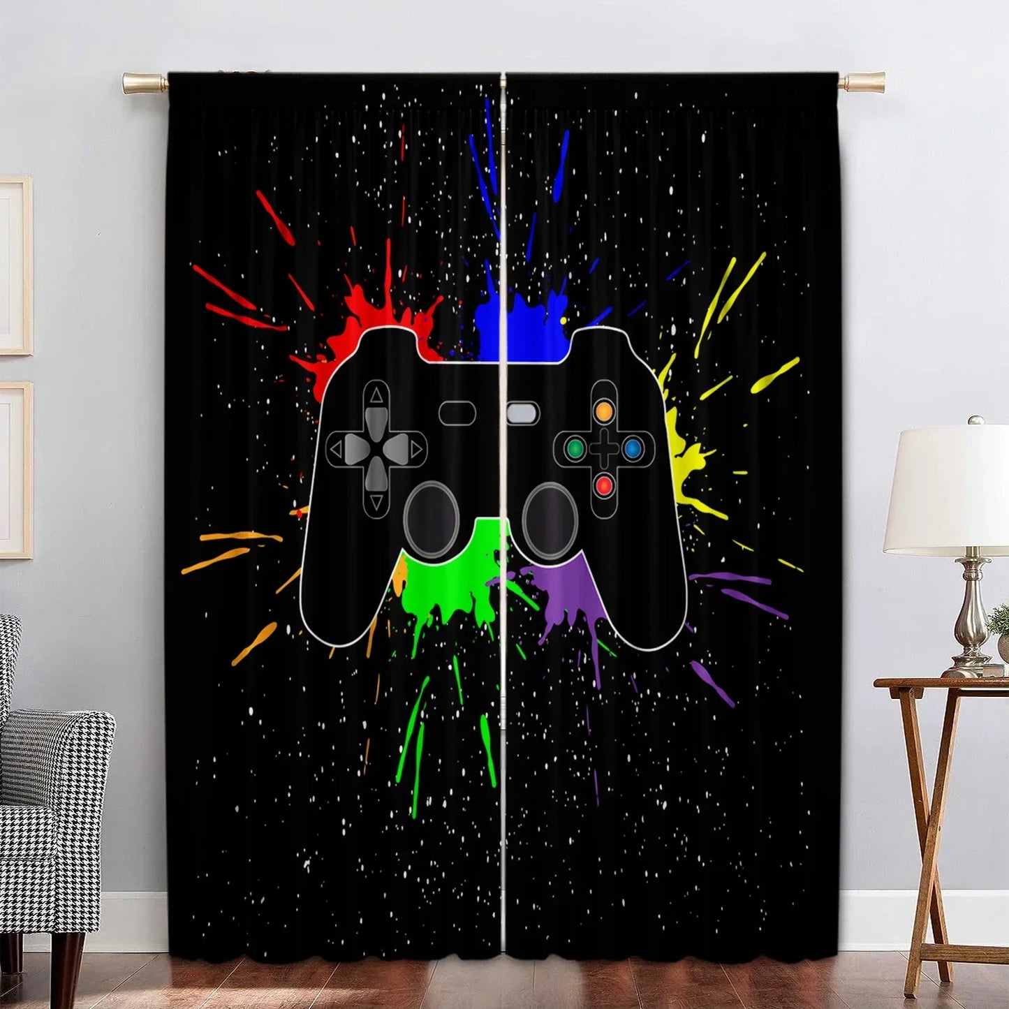 ستائر مقبض وحدة تحكم الألعاب DecorBites™: ديكور المطبخ، المقهى، غرفة المعيشة، الشرفة