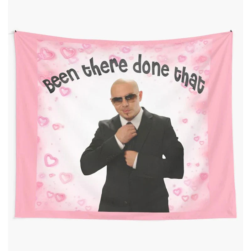 DecorBites™ Bulldog Fun Tapestry Live Laugh Love Wall Hanging Dorm Decor