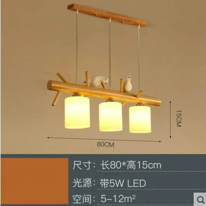 DecorBites™ Bird Glass Pendant Light: Modern Nordic Kitchen Hanging Lamp for Home Decor