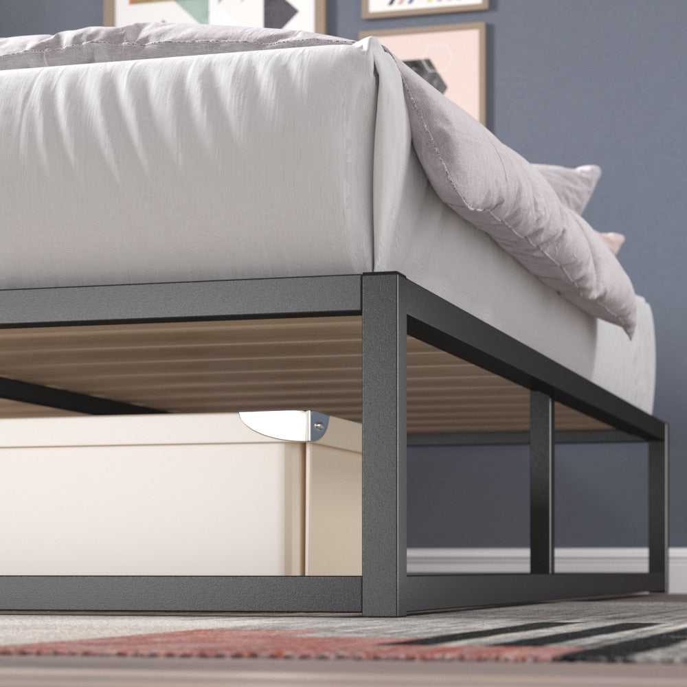 Ingvar - Modern Studio Platform Twin Bed Frame Metal Bed Frame
