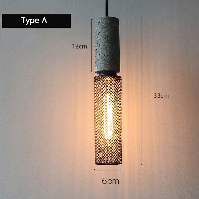 Aslak Loft Cement Pendant Lamp