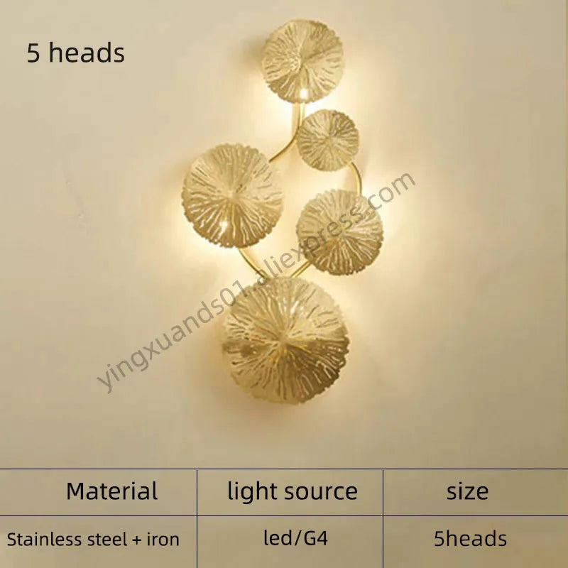 DecorBites™ Iron Wall Sconce LED Light Fixture for Bedroom & Living Room