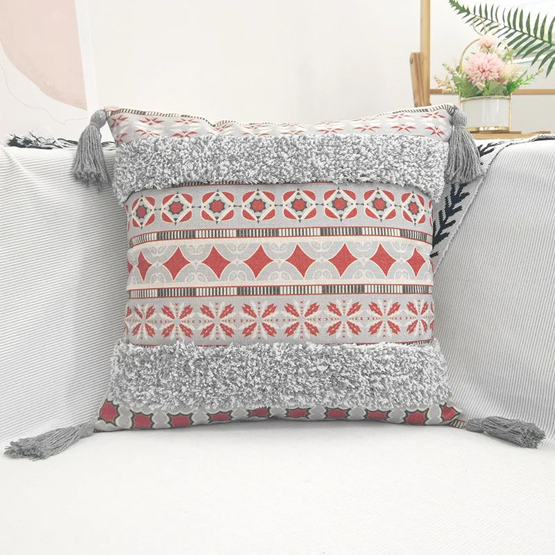 DecorBites™ Geometric Bohemian Pillow Case 45cmx45cm - Home Decor Couch Cushion Cover