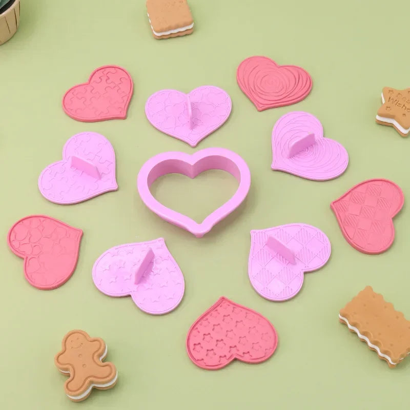 Cortador de galletas en forma de corazón DecorBites™ - Herramientas para decorar pasteles de San Valentín