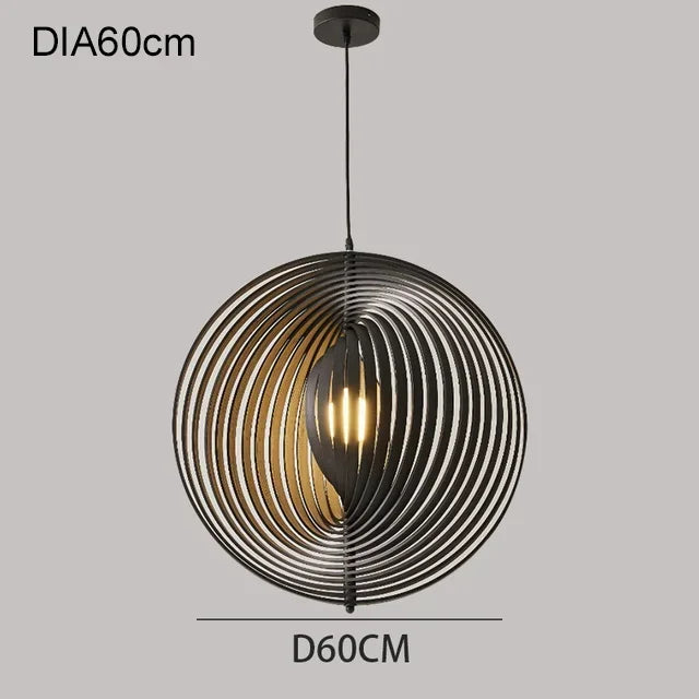 DecorBites™ Japanese Moon Pendant Light Wood Chandelier for Home Decoration