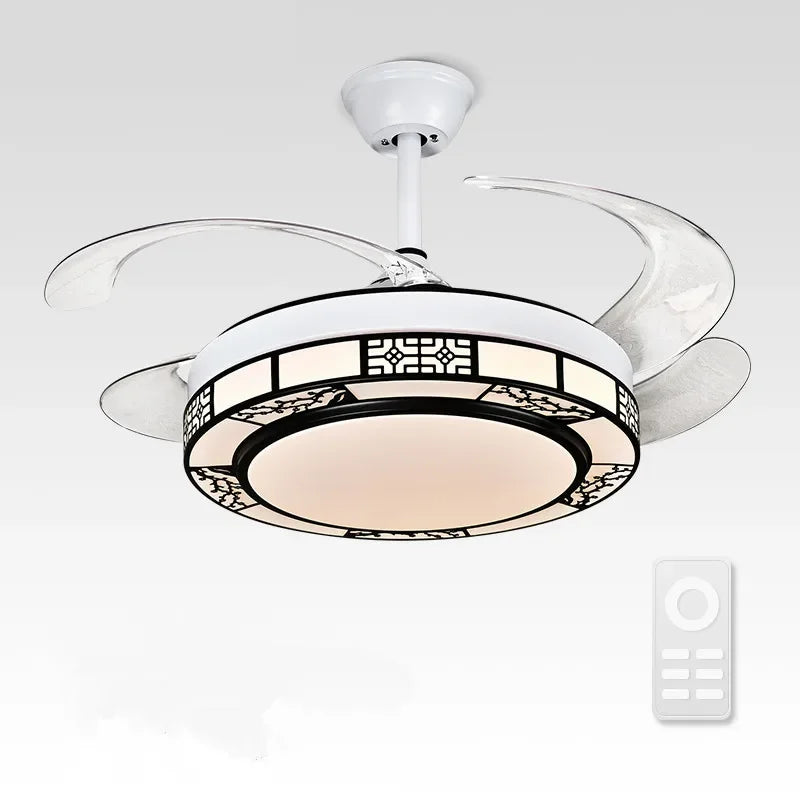DecorBites™ 42" Acrylic LED Ceiling Fan Light with Remote Control - Dimmable