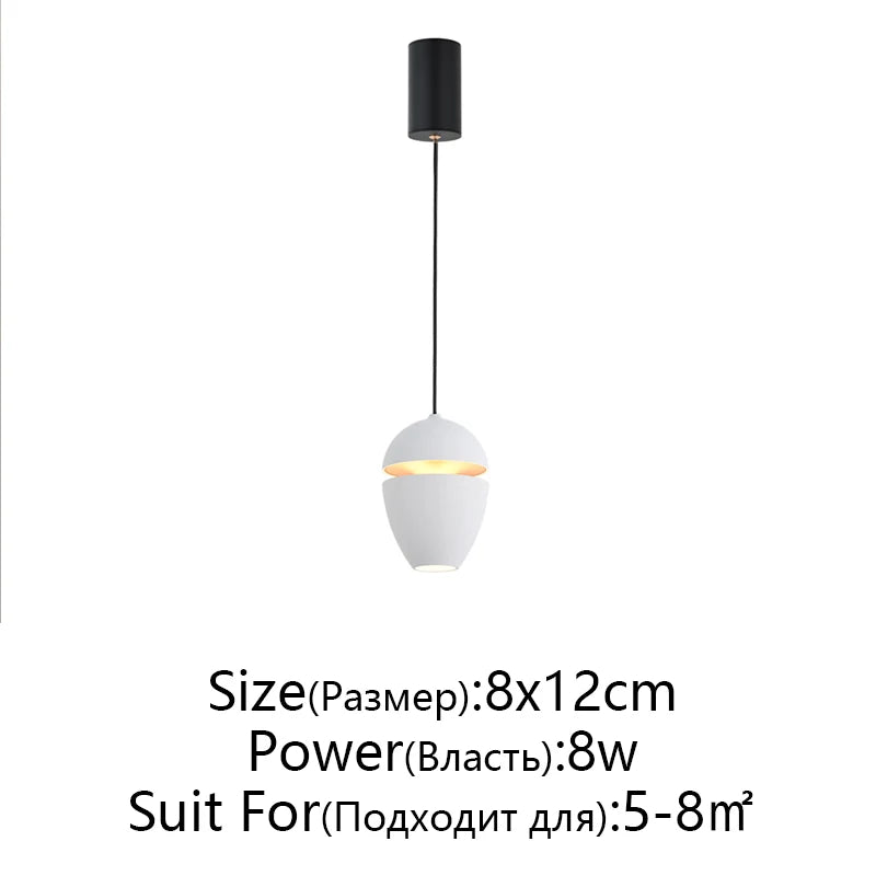 DecorBites™ LED Pendant Lights: Modern Circular Ceiling Lamps for Bedside, Restaurant, and Bar counters