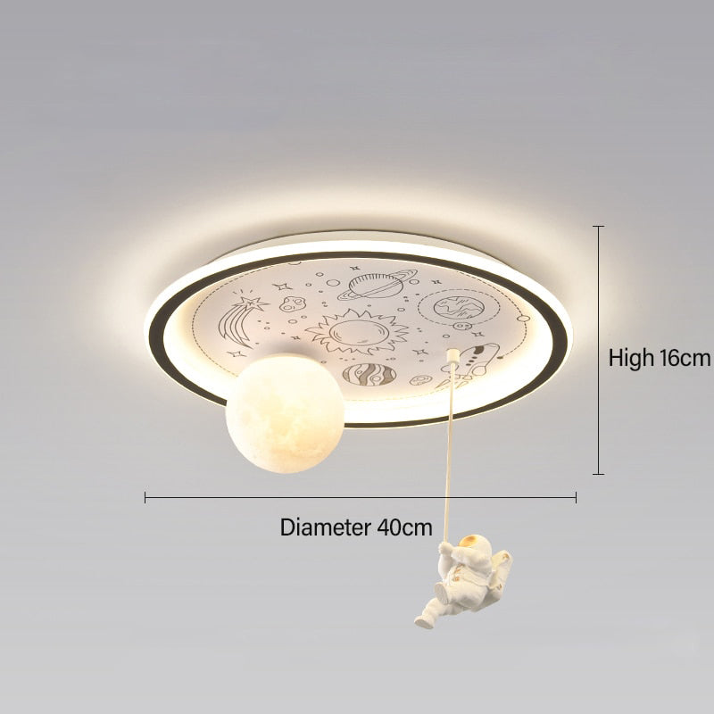 Alpo - Space Flush Mount Light Childrens Lighting