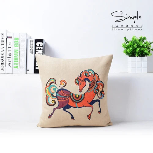 غطاء وسادة أريكة من الكتان القطني من DecorBites™، غطاء وسادة للديكور المنزلي