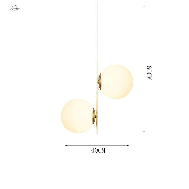 DecorBites™ Glass Ball LED Pendant Light for Modern Living Spaces