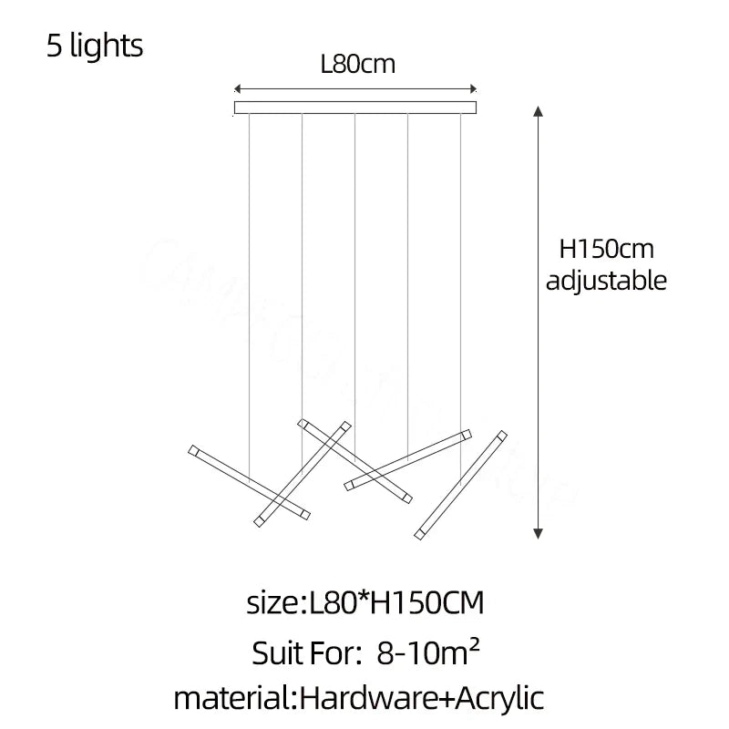 DecorBites™ LED Chandelier: Luxury Indoor Lighting for Living Room, Hall, Staircase