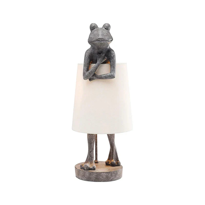 DecorBites™ Frog Resin Desk Lamp: Retro Design LED Bedroom Lighting Fixture