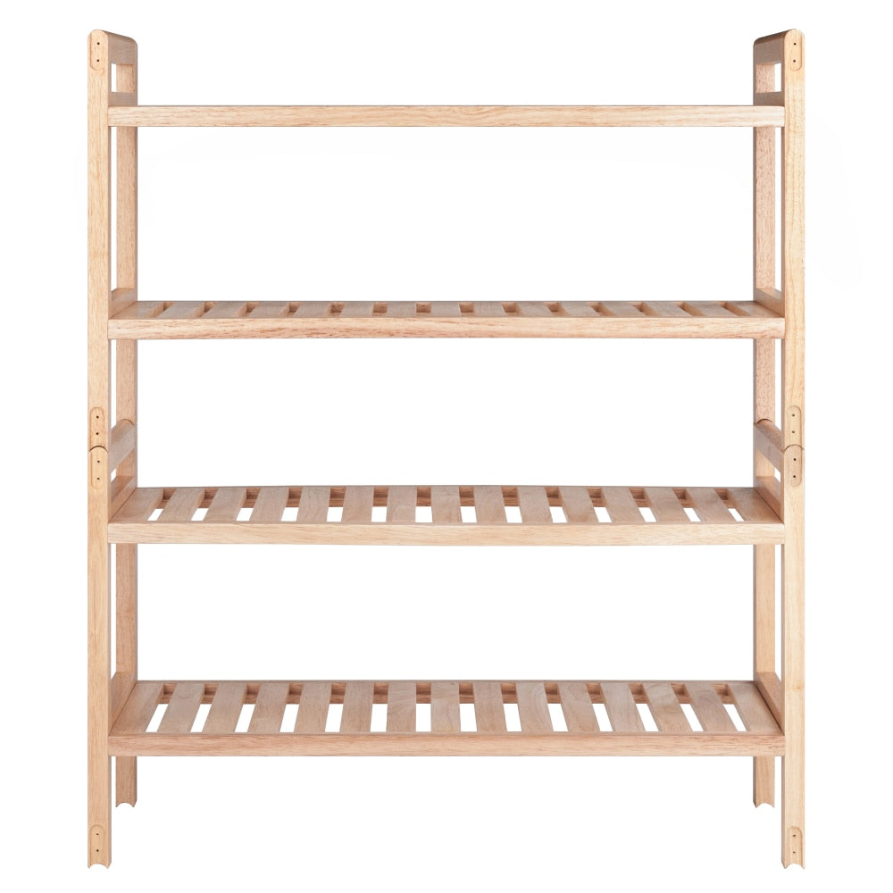 Helge - Wood Stackable Shoe Rack Shoe Cabinet Entryway Shoe Storage Cabinet