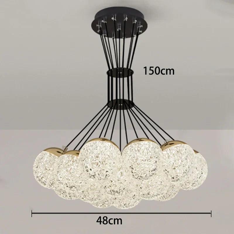 DecorBites™ LED Chandelier Ceiling Lamp for Chic Bedroom Decor and Living Room Lighting