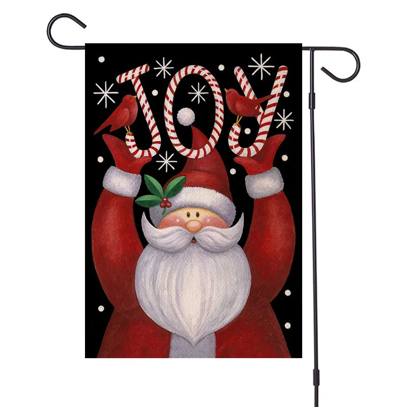 DecorBites™ Christmas Festive Garden Flag - Santa Snowman Home Decor 30*45cm