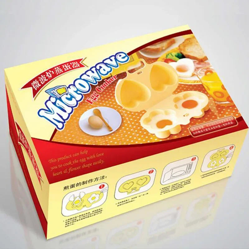 DecorBites™ Heart&Flowers Eggs Steamer Mold - Kitchen Climber Egg Poacher & Fried Eggs Tool