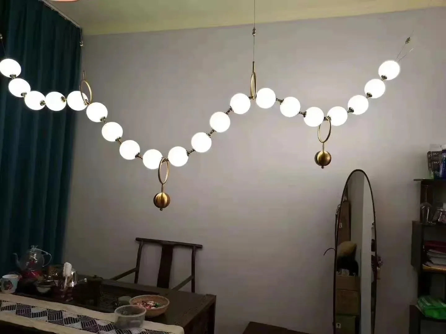 DecorBites™ Nordic LED Pendant Lamp Acrylic Chandelier for Home Decor Lighting