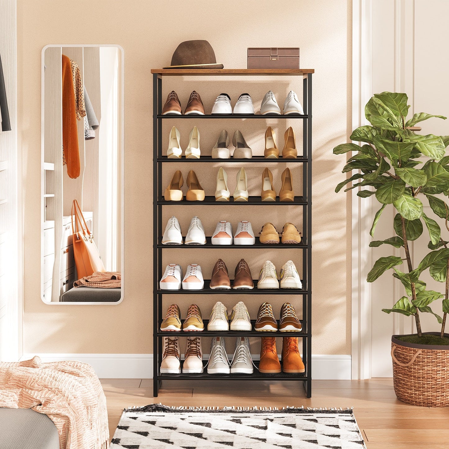 Viveka - Shoe Rack for Entryway Metal Shoe Rack