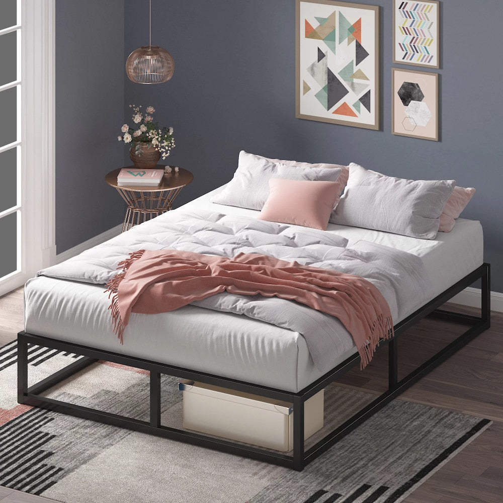 Ingvar - Modern Studio Platform Twin Bed Frame Metal Bed Frame