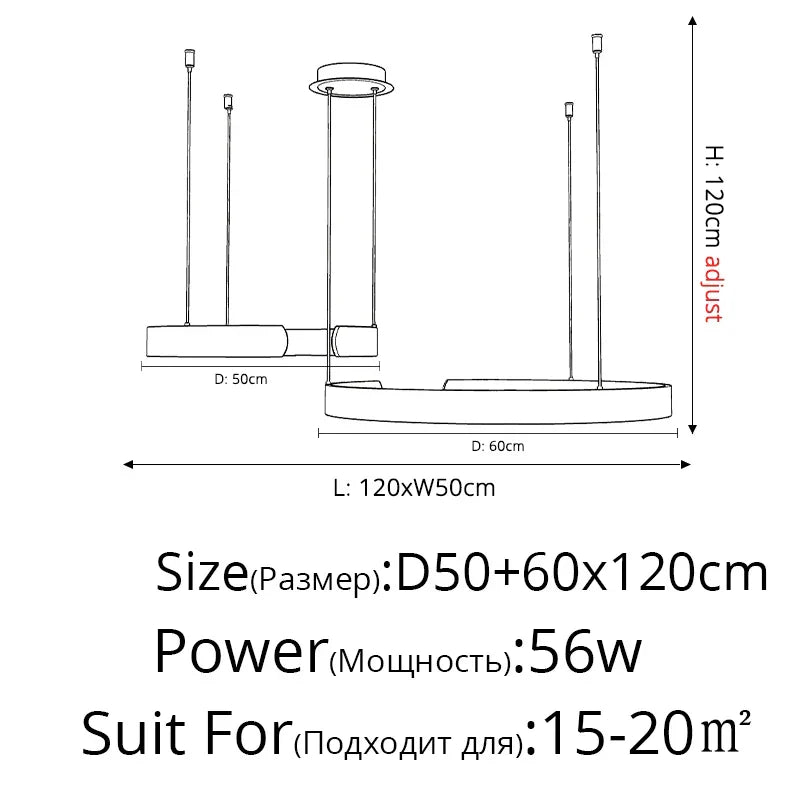 DecorBites™ LED Chandelier: Modern Indoor Lighting for Bedroom, Living Room, Study Hall
