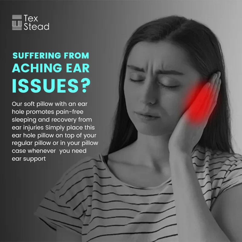 DecorBites™ Ear Guard Pillow: Side Sleeper's Solution for CNH, O-Shaped Support Pillow