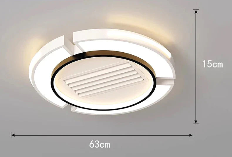 DecorBites™ Kids Bedroom Bladeless Ceiling Fan with Remote Control and Light