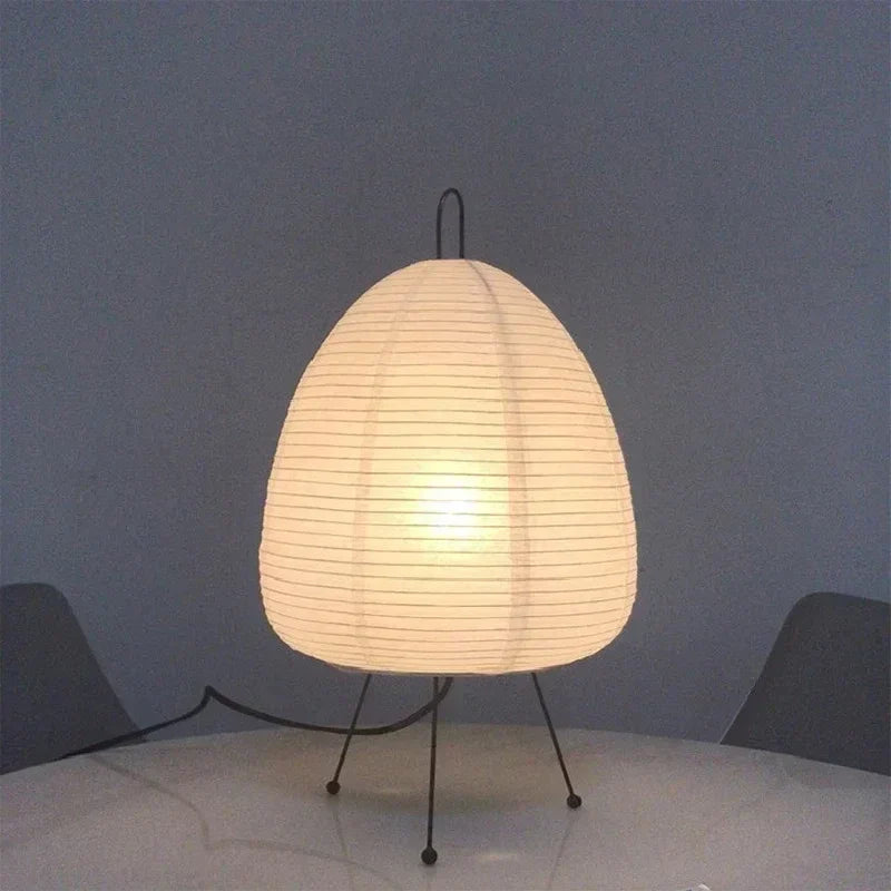DecorBites™ Japanese Rice Paper Lantern LED Table Lamp for Stylish Home Decor