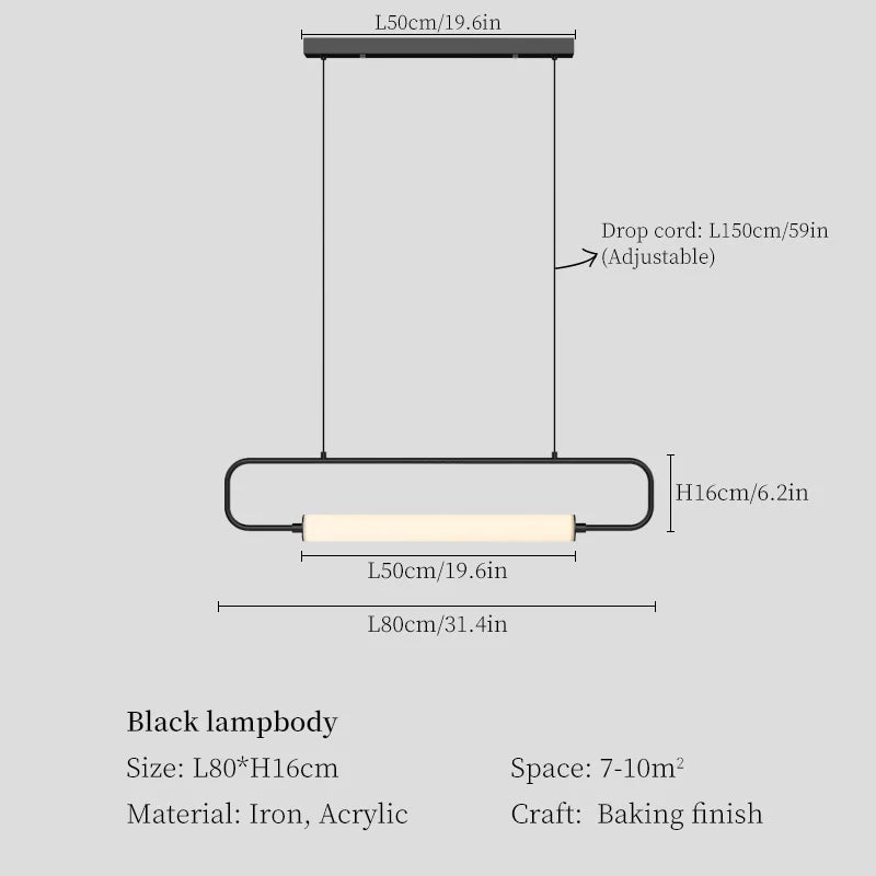 DecorBites™ LED Pendant Chandelier for Dining Room, Living Room, and Restaurant