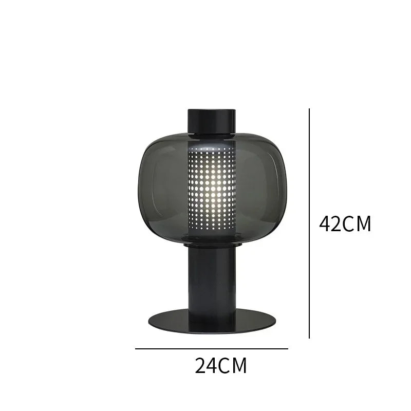 DecorBites™ Glass Table Lamp Modern Design for Living Room and Bedroom