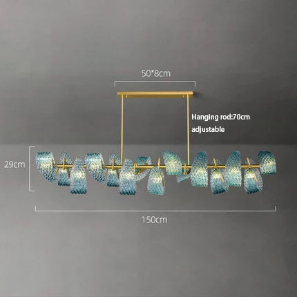 "Lámpara de araña de cristal DecorBites™ para decoración de comedores modernos 2024"