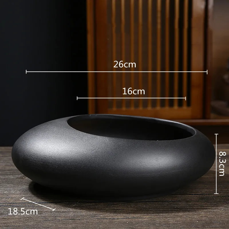 DecorBites™ Chinese Style Ceramic Flowerpot Vase Bonsai Floral Decor Jianshan Tool Home Arrangement