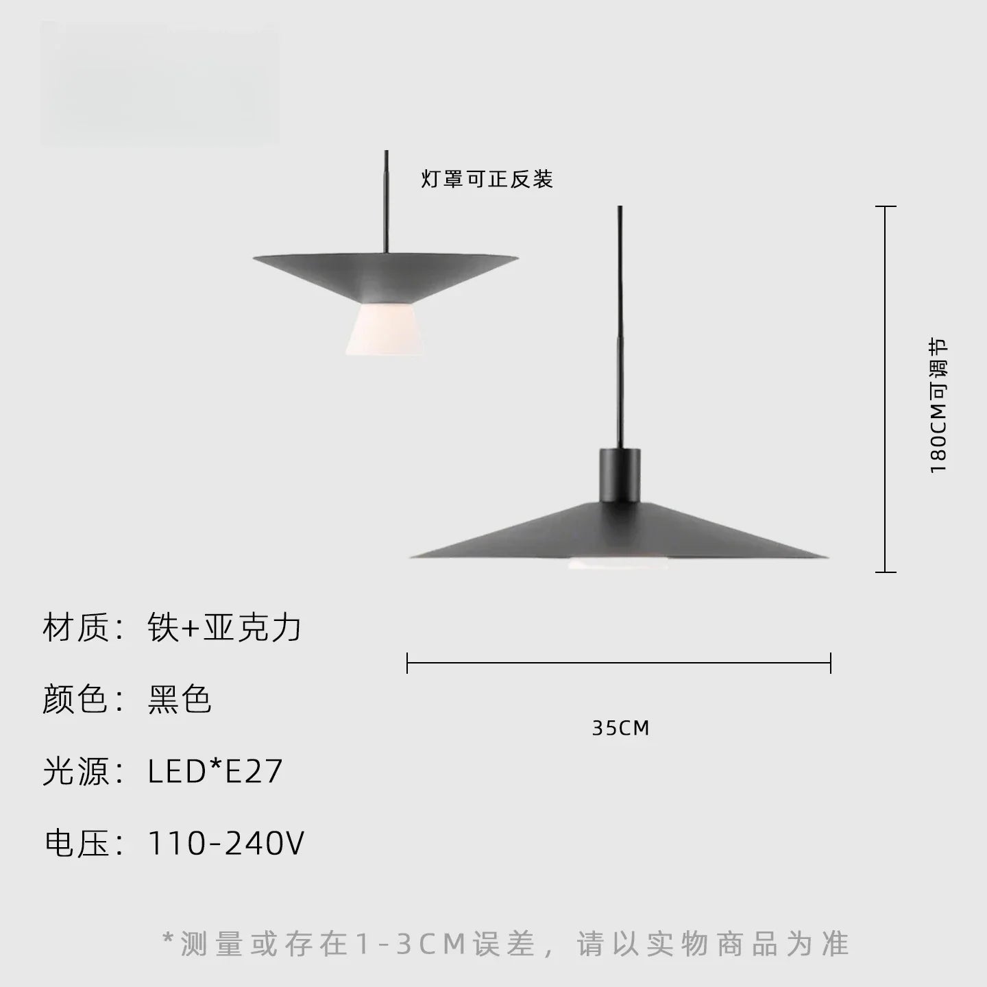 DecorBites™ LED Pendant Lights Gold/Black Modern Minimalist Dining/Living Room Bedroom Stairs Aisle