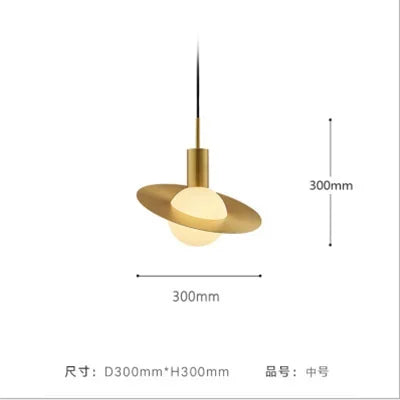 DecorBites™ Glass Ball LED Pendant Light: Modern Moon Design for Stylish Home Decor