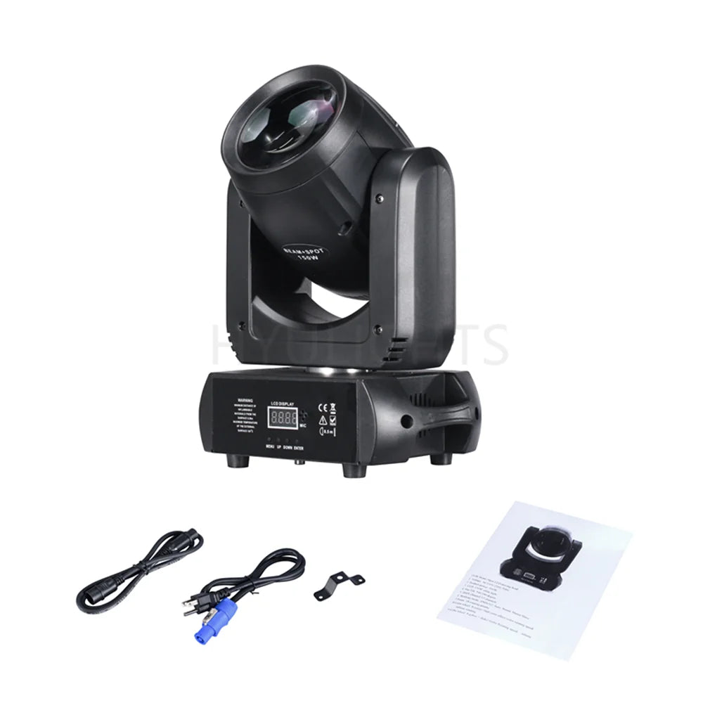DecorBites™ 150W LED Moving Head Beam+Spot Light with 18 Rotating Prisms