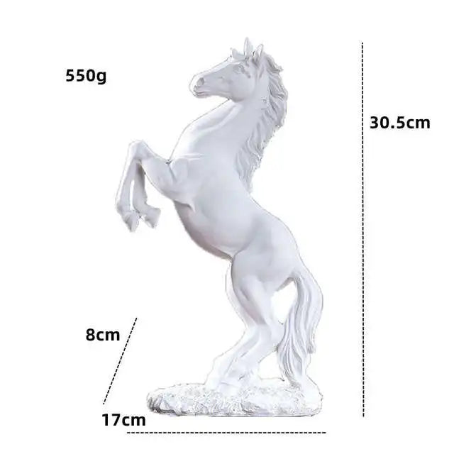 DecorBites™ Horse Resin Sculpture: Elegant Tabletop Decor for Home, Office, or Venue