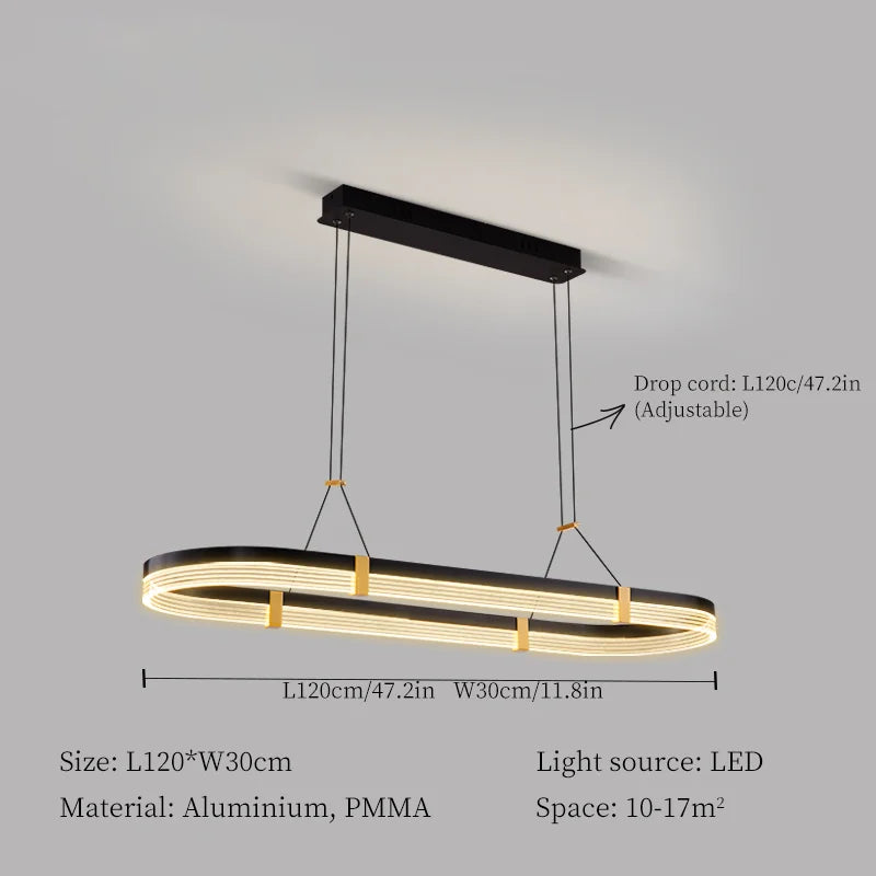 DecorBites™ LED Ceiling Pendant Lights Modern Minimalist Chandelier for Living Room Dining Table Decor