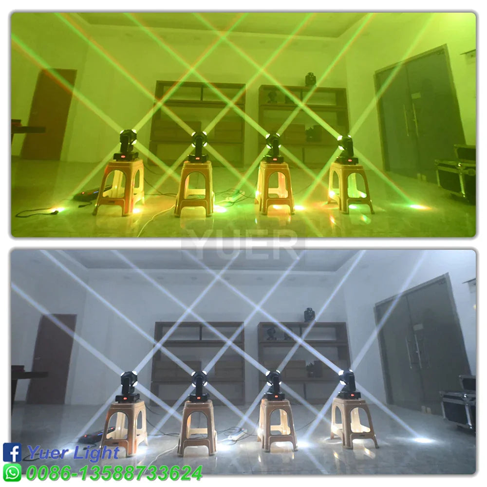 DecorBites™ Laser LED Strobe Moving Head Light for Party Club Wedding Disco