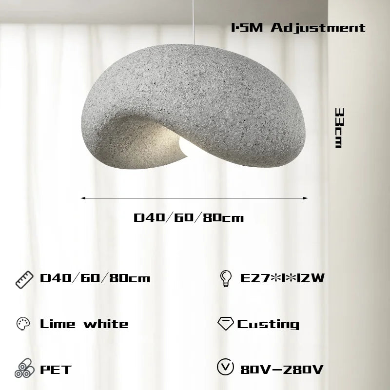 DecorBites™ Cream Style LED Chandelier for Home Decor - Nordic Minimalist Wabi Sabi Design