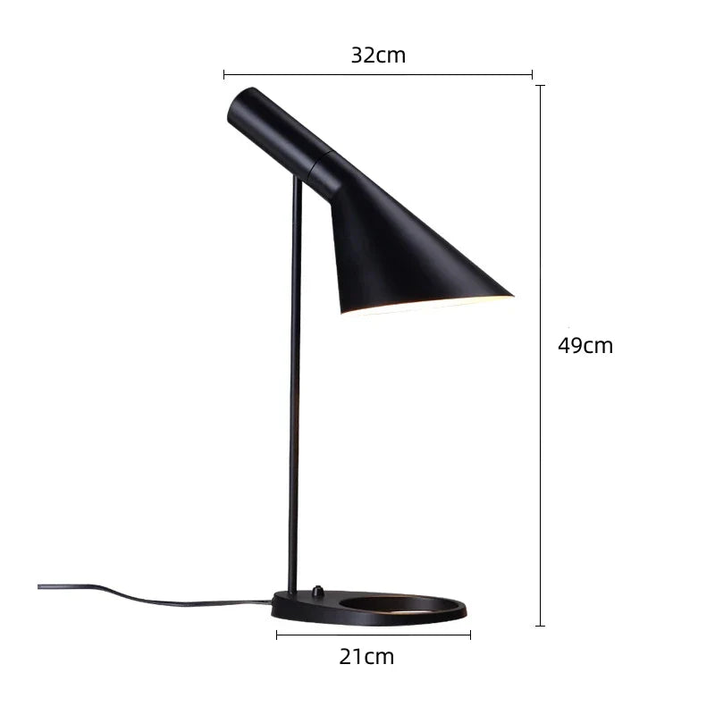 DecorBites™ Industrial Iron Table Lamp for Bedroom Decor and Lighting