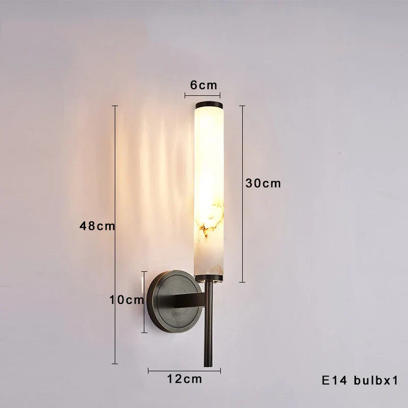 DecorBites™ Black Bronze Brass Marble Wall Lights Dimmable Home Decor Living Room Lighting