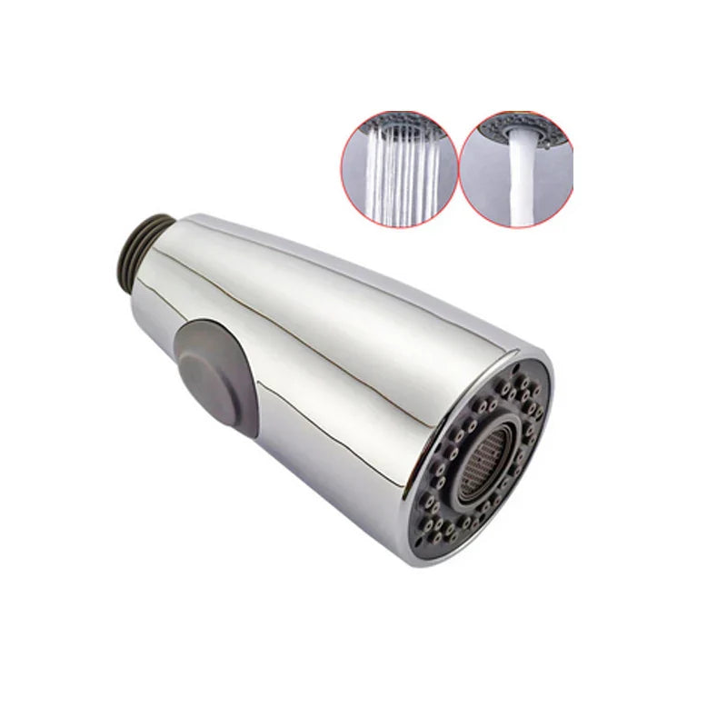 DecorBites™ Dual Function Chrome Kitchen Sprayer Head, Replace Spout Stream for Faucet