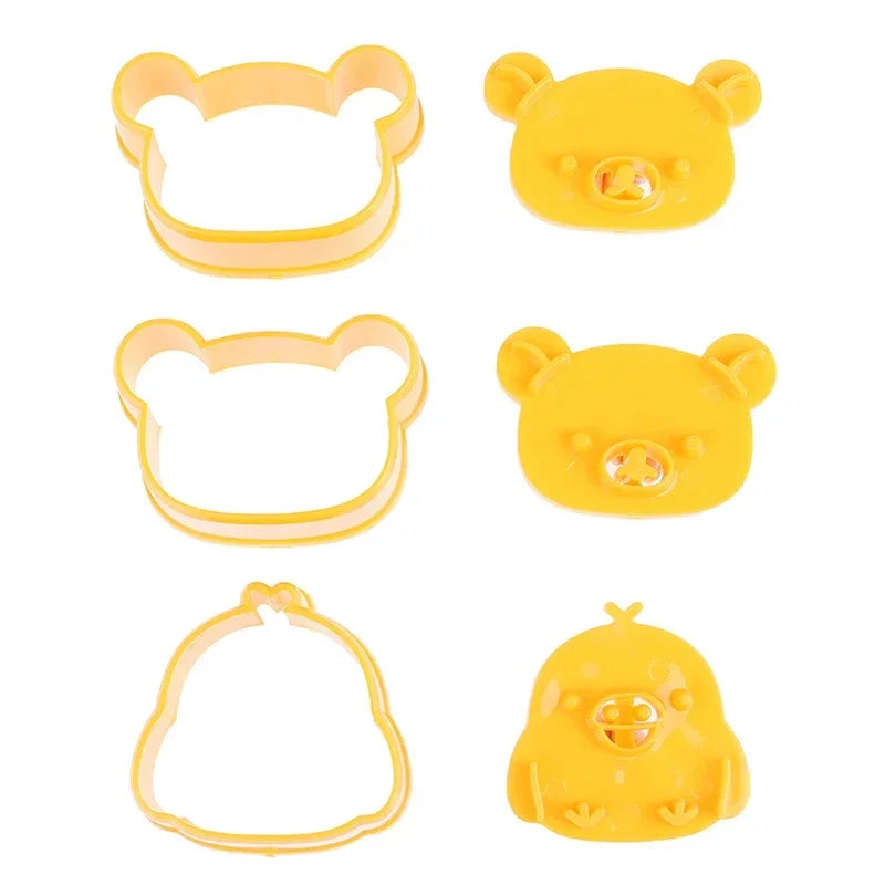 DecorBites™ Cute Bear Sandwich Mold & Cookie Cutter Baking Set
