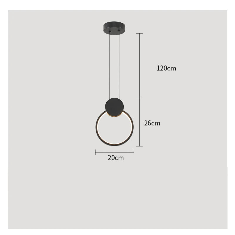 DecorBites™ LED Restaurant Chandelier: Modern Nordic Design Ceiling Pendant Lights for Living & Dining Rooms