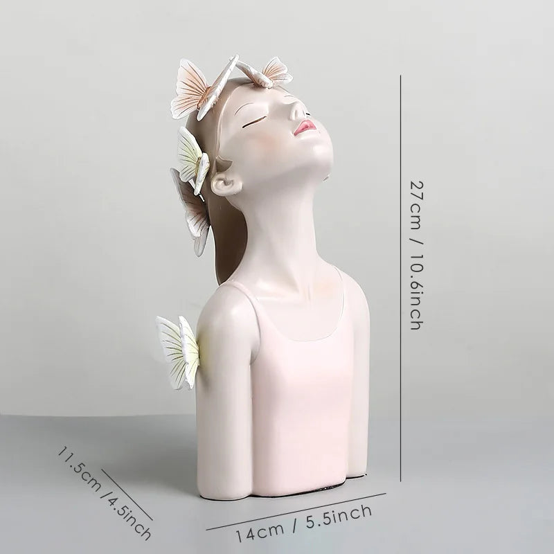 DecorBites™ Butterfly Fairy Resin Statue | Creative Desktop Figurine for Girlfriend's Gift