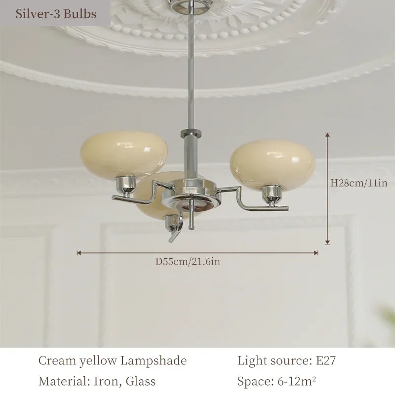 DecorBites™ Bauhaus Medieval Chandelier for Living Room, LED Hanging Lamp