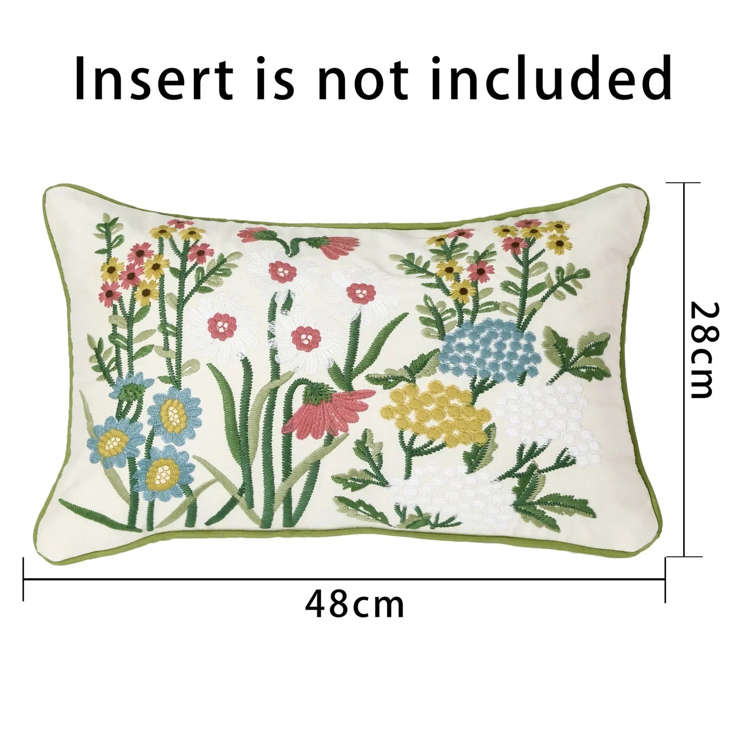 غطاء وسادة DecorBites™ ثلاثي الأبعاد بتصميم زهرة وردية على طراز المزرعة، مقاس 45×45 سم - أريكة مطرزة، سرير، غرفة معيشة