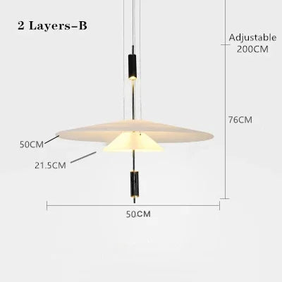 DecorBites™ LED Acrylic Ceiling Pendant Lamp for Modern Home Decor Lighting