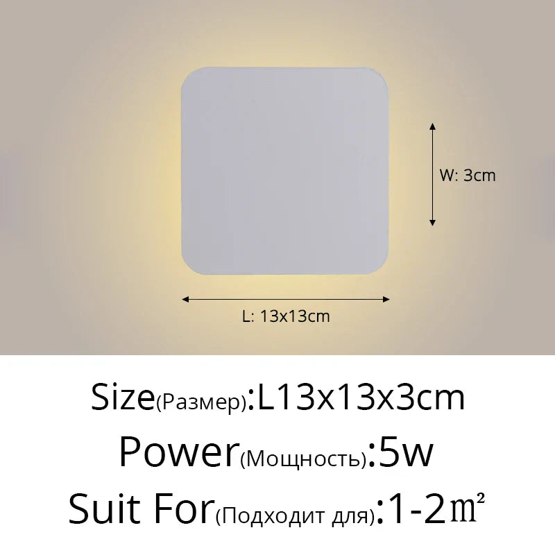 DecorBites™ LED Round Touch Wall Lamps for Bedroom & Aisle Decor